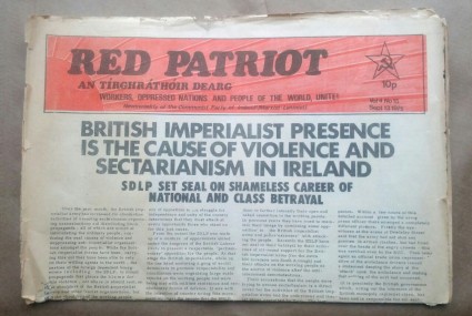 ‘Red Patriot’, Communist Party of Ireland (Marxist-Leninist), Dublin, 1975.