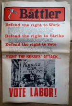 'The Battler', Socialist Workers Action Group, Australia, 1975.
