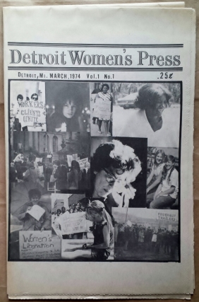 'Detroit Women's Press', Detroit, 1974. First issue.