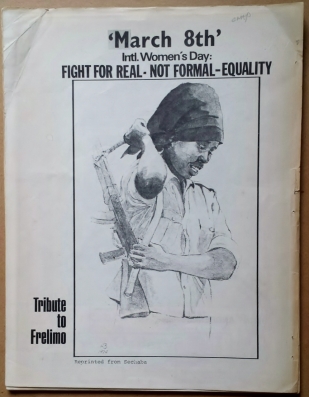 'Black Graphics International', Detroit, 1974. International Women's Day tribute to Frelimo